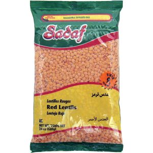 Sadaf Red Lentils Domestic 24 oz.